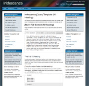 Irridescence Website Template