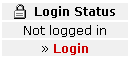 login screen