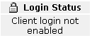 login screen